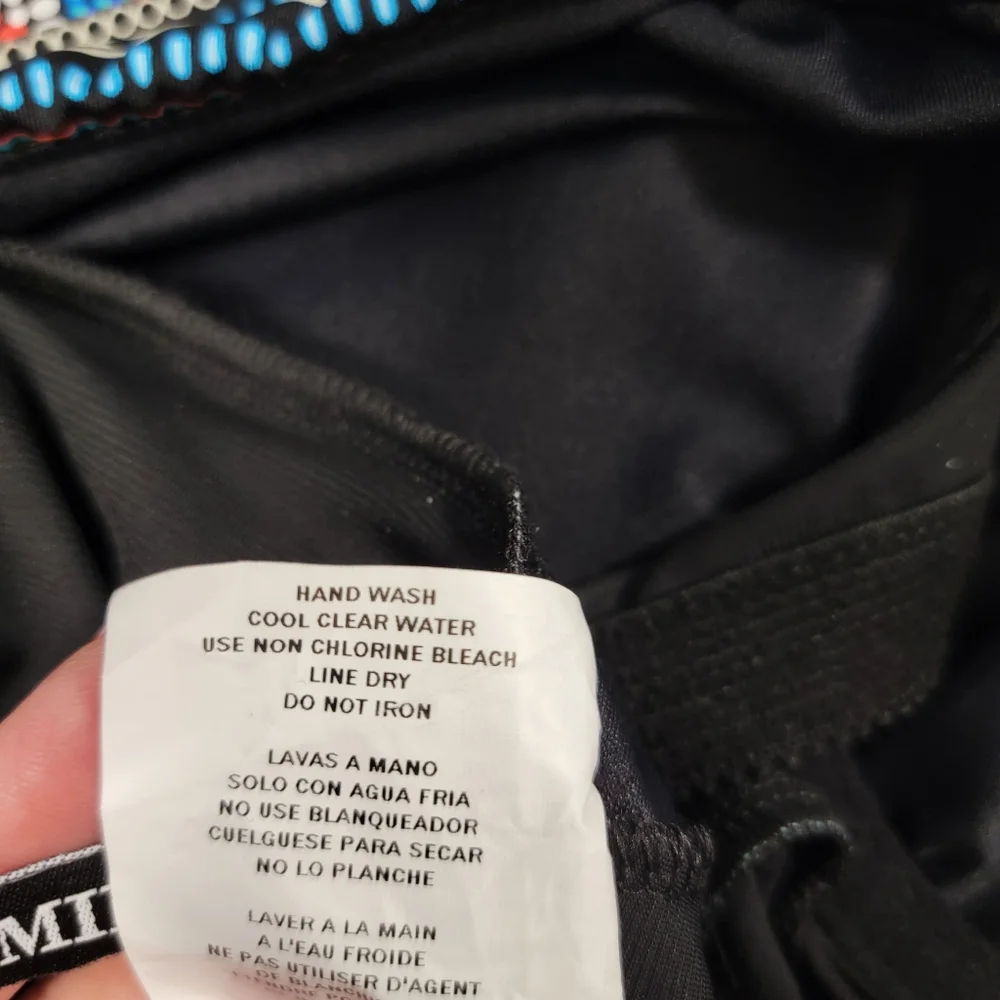 Miraclesuit NWT Black Multi Brio Underwire One Piece Swimsuit 8 MSRP $178
